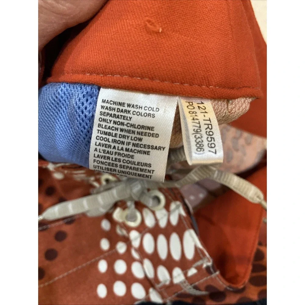Tommy Bahama Relax Board Shorts Orange Geometric Pattern 10